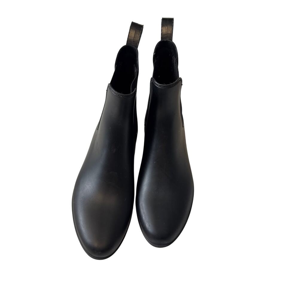 Mercantile Black Chelsea Rain Boots Women’s Size 7 Waterproof Ankle Booties